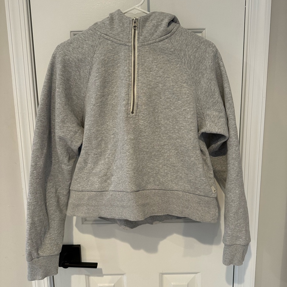 Vuori Restore Half Zip light gray Small